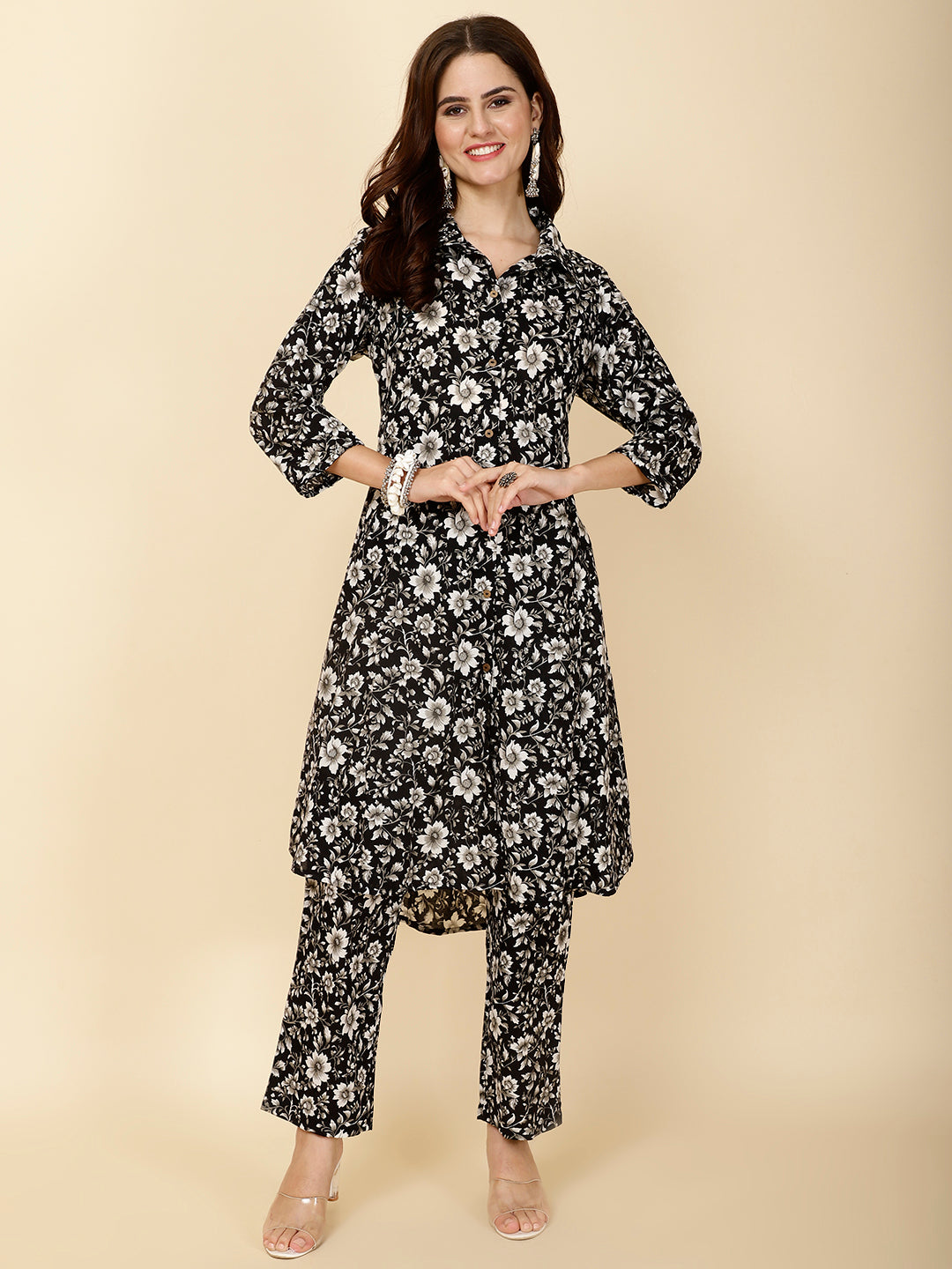 Printed Cotton Kurta Set