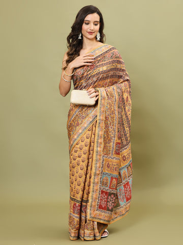 Printed Crepe Saree