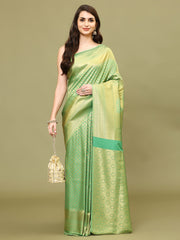 Zari Booti Woven Handloom Saree