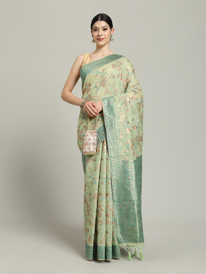 Zari Jaal Art Silk Woven Saree