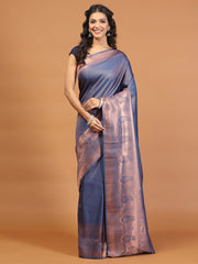 Zari Jaal Woven Handloom Saree