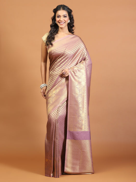 Zari Jaal Brocade Handloom Woven Saree