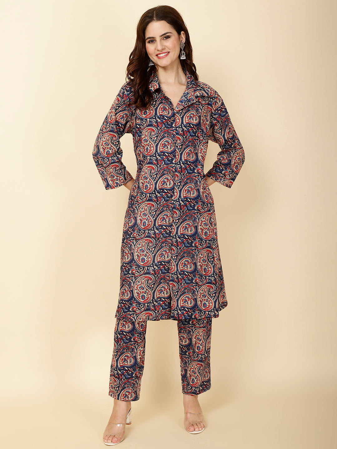 Printed Cotton Kurta Set