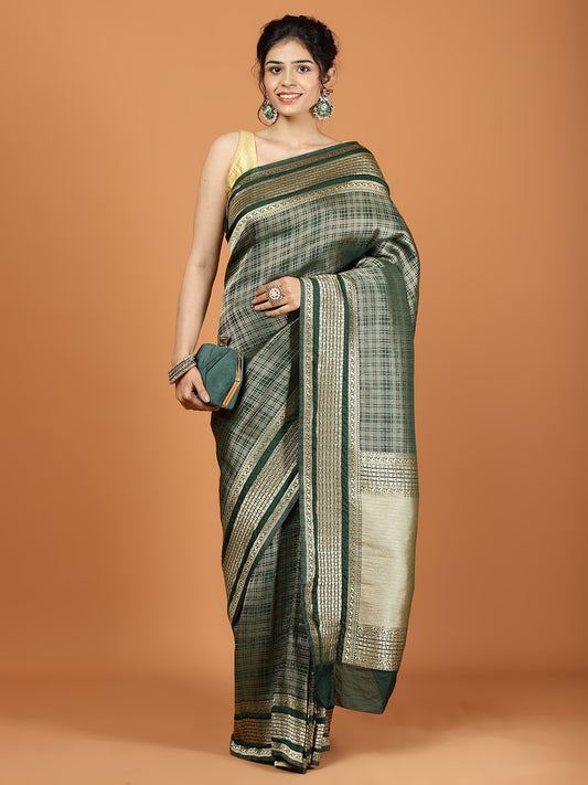 Khaddi Woven Art Silk Saree