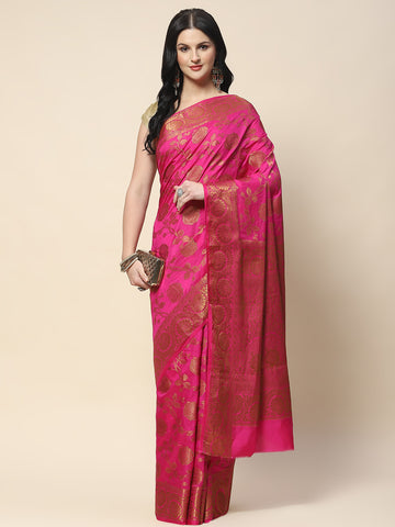 Zari Jaal Woven Handloom Saree