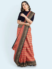 Zari Jaal Woven Art Silk Saree