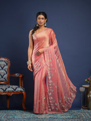 Embroidered Chiffon Saree