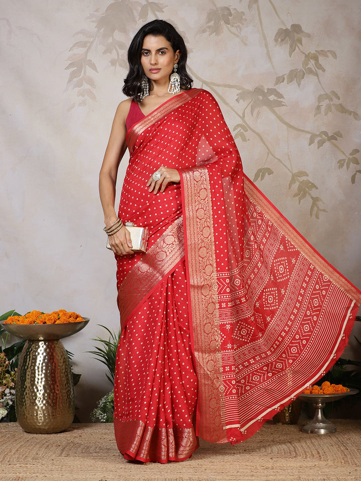 Digital Printed Georgette Saree