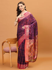 Resham Jaal Woven Handloom Saree