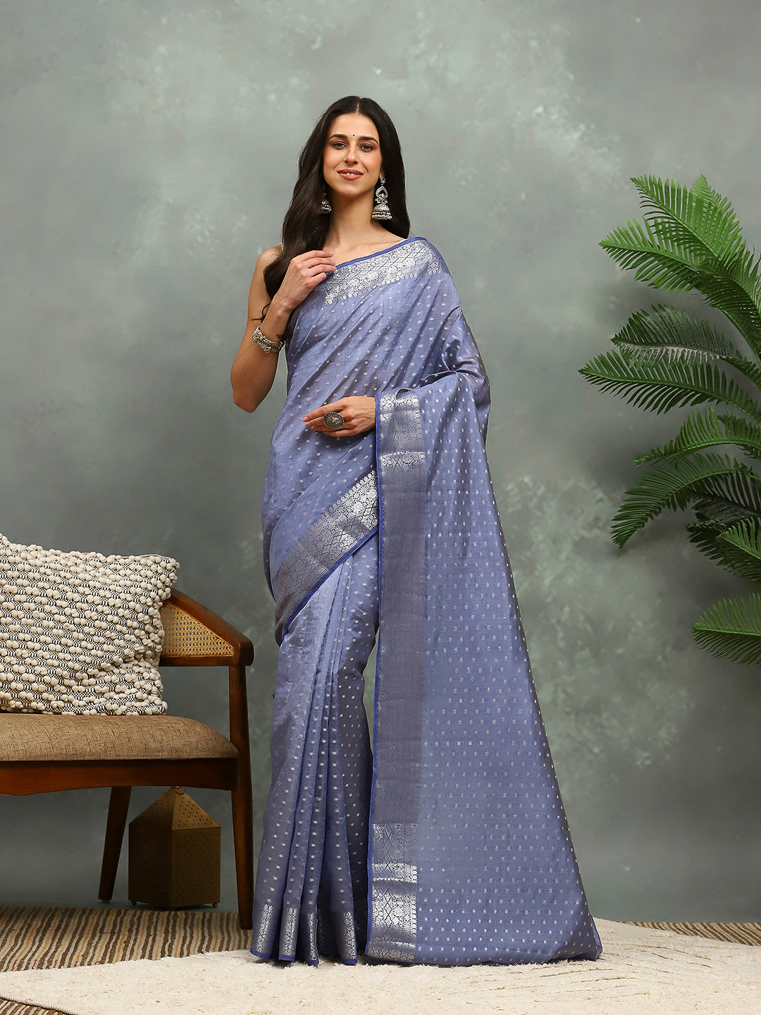 Zaari Border Art Silk Saree