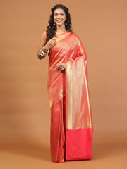 Zari Jaal Brocade Handloom Woven Saree