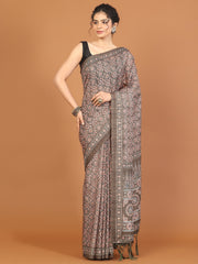 Digital Printed Tussar Woven Saree