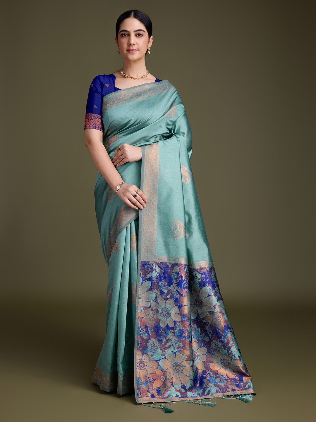 Embroidered Art Silk Saree