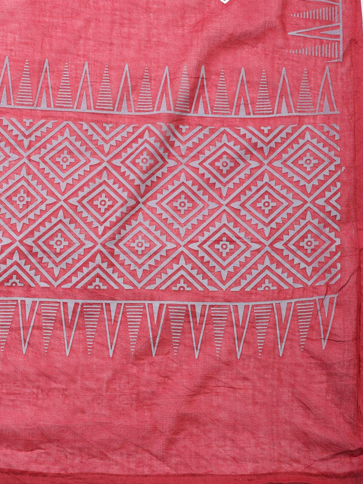 Printed Cotton Blend Unstitched Suit Piece With Dupatta