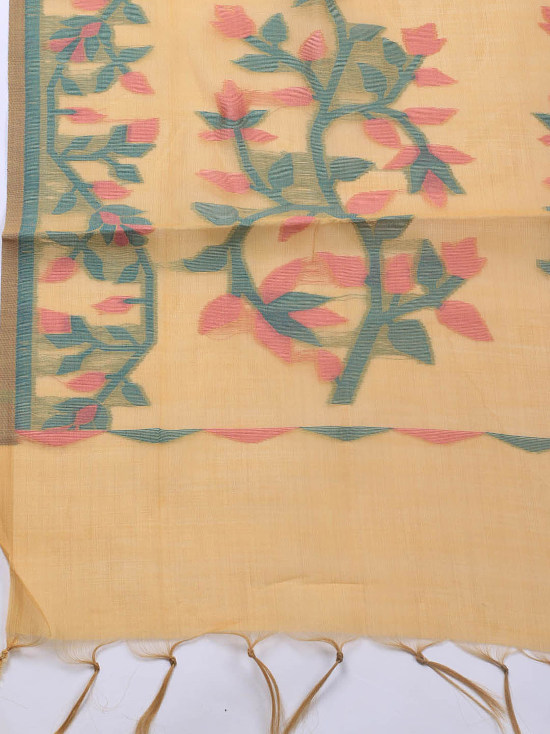 Jamdani Chanderi Unstitched Suit Piece With Dupatta