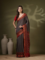 Digital Printed Art Silk Saree