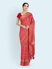 Zari Jaal Art Silk Woven Saree