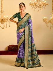 Patola Printed Art Silk Woven Saree