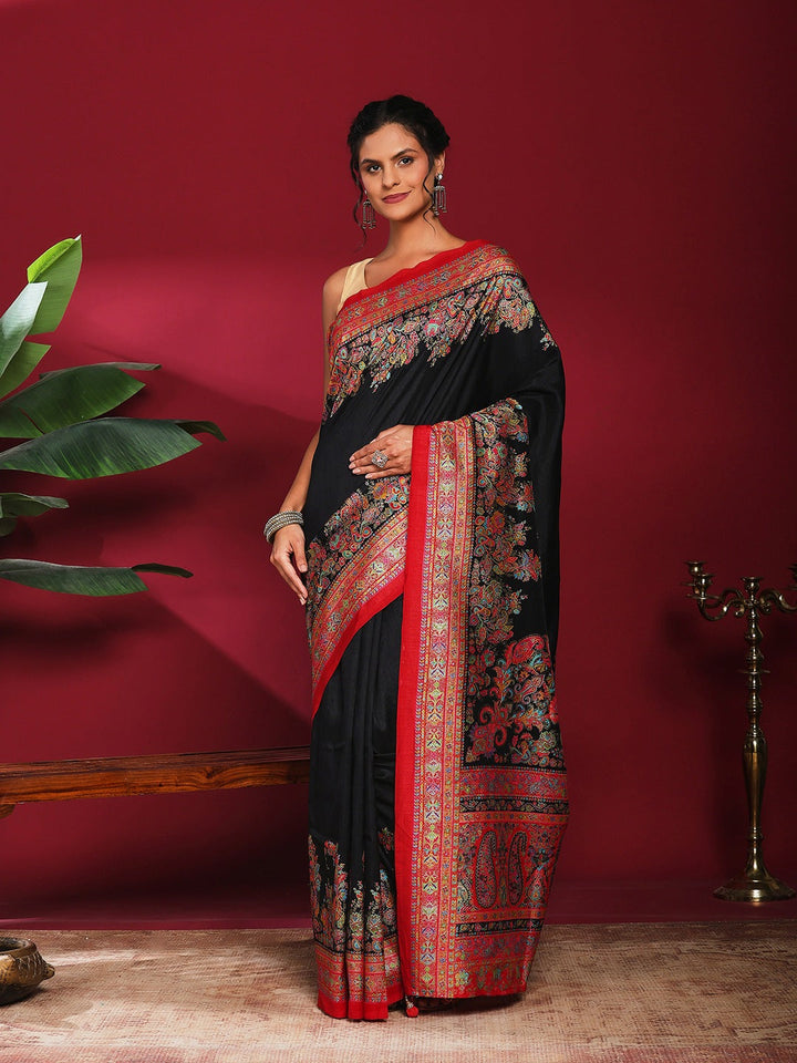 Digital Printed Art Silk Saree