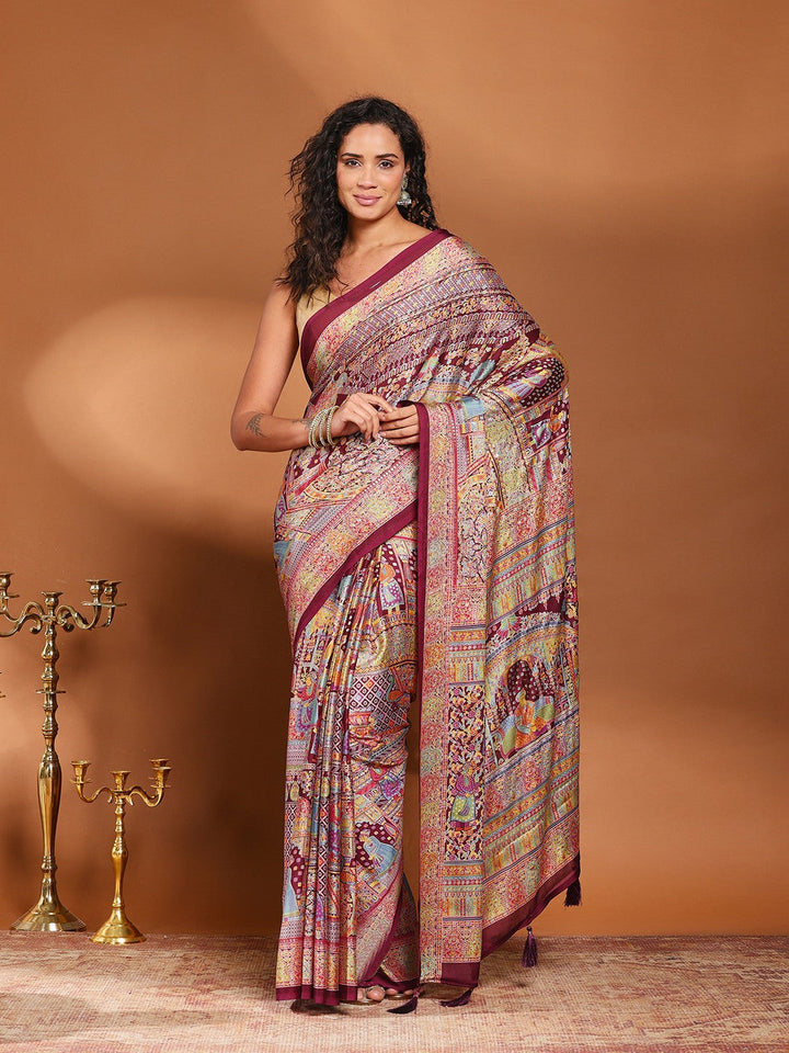 Printed Art Silk Saree
