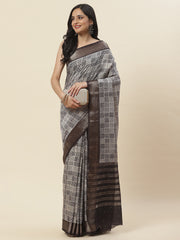 Printed Handloom Woven Saree