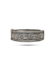 Silver Oxidized Bangle