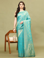 Zari Jaal Woven Handloom Saree