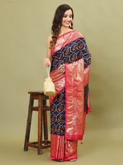 Patola Printed Art Silk Woven Saree