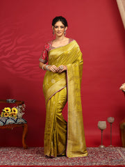 Embroidered Dola Silk Saree