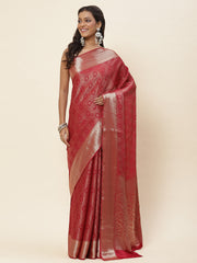 Light Brocade Woven Georgette Saree