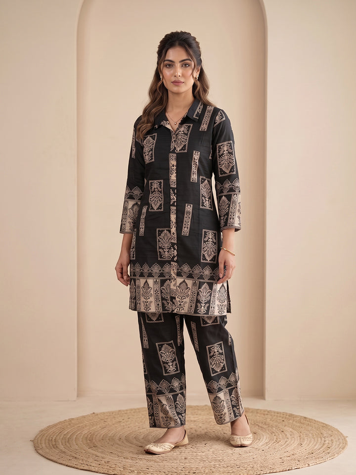 Embroidery Cotton Blend Kurta Set