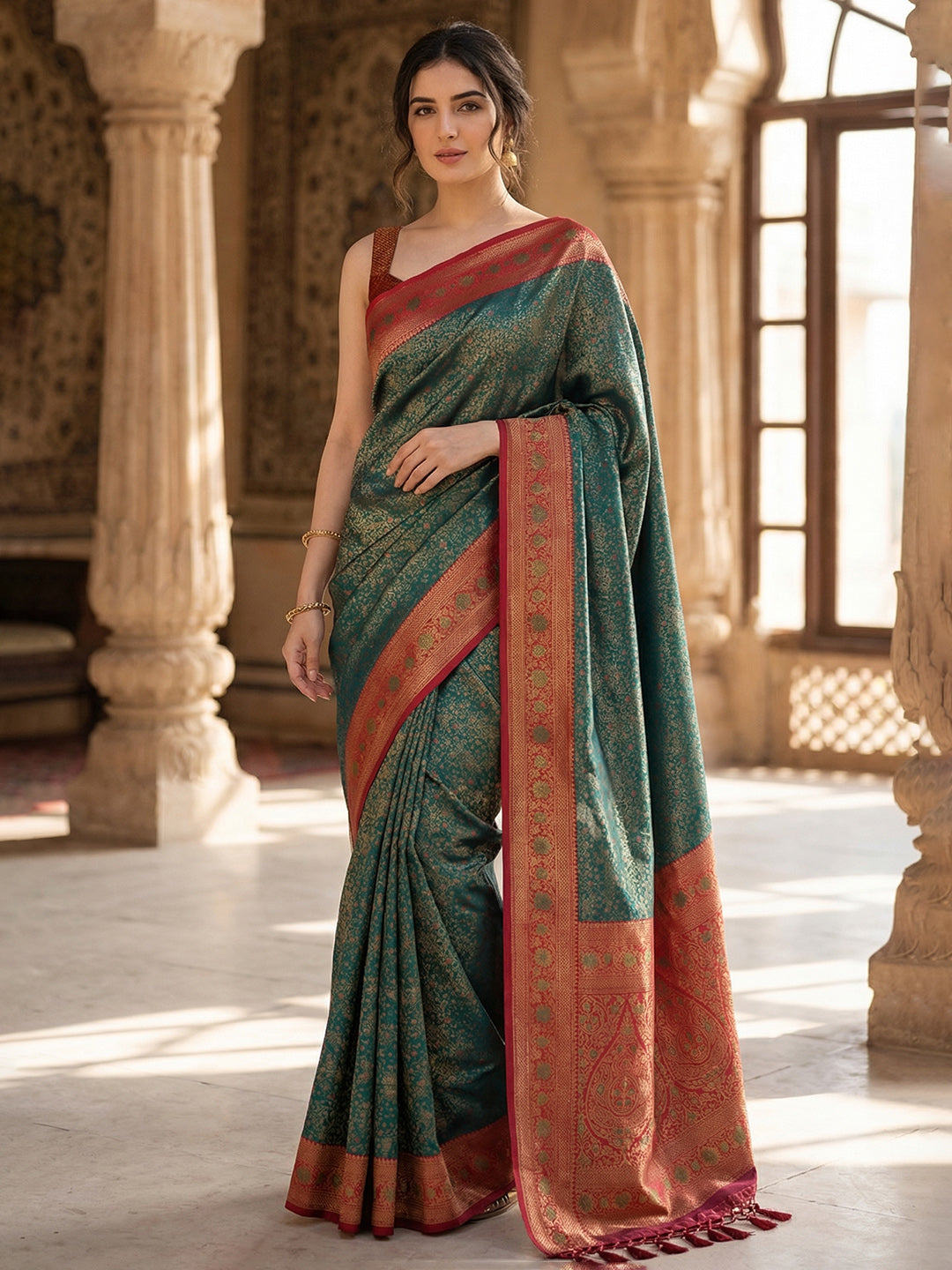 Woven Design Art Silk Saree