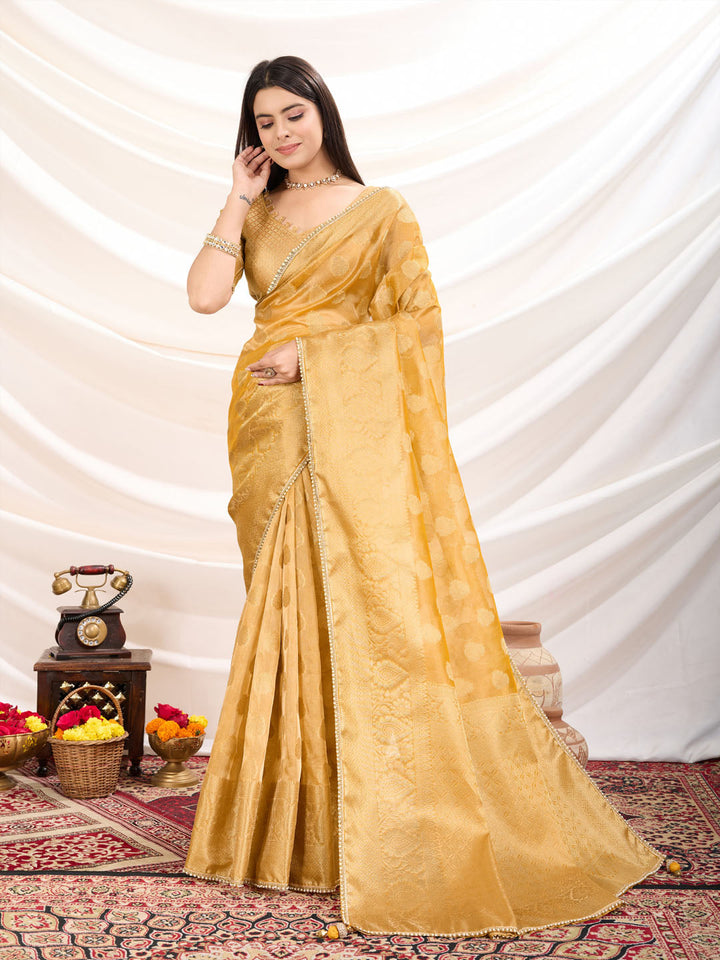 Woven Design Tissue Silk Saree