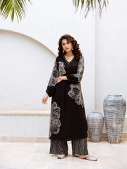 Printed Cotton Blend Kurta With Pants