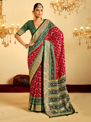 Patola Printed Art Silk Woven Saree