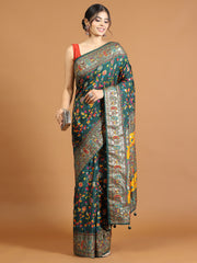 Digital Floral Print Crepe Saree