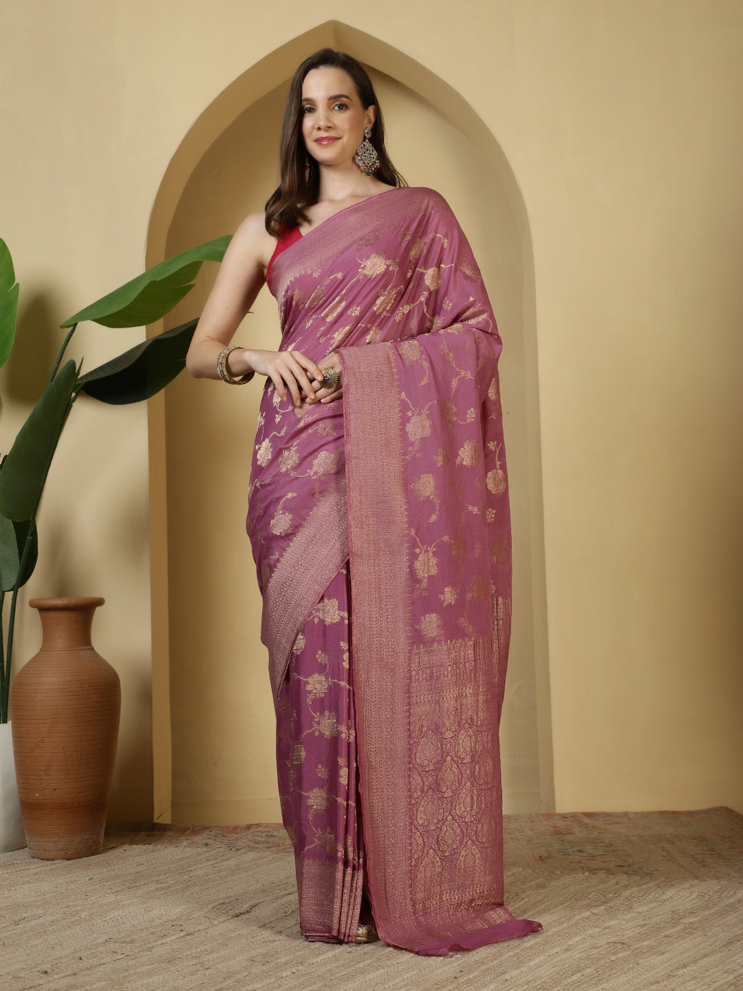 Zari Jaal Georgette Saree