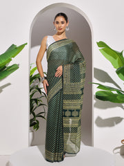 Floral Printed Georgette Saree