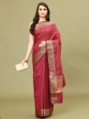 Zari Border Woven Handloom Saree