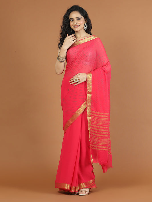 Stone Booti Chiffon Woven Saree