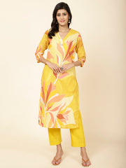 Printed Cotton Kurta Set