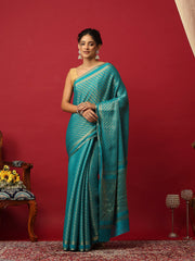 Plain Crepe Saree