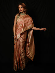 Woven Design Satin Saree