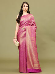 Zari Jaal Woven Handloom Saree