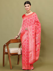 Zari Jaal Embroidery Banarasi Saree