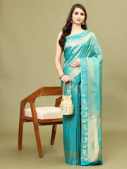 Zari Jaal Woven Art Silk Saree