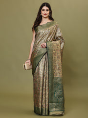 Zari Jaal Woven Handloom Saree