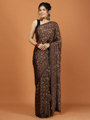 Digital Printed Crepe Woven Saree