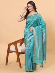 Zari Jaal Handloom Woven Saree