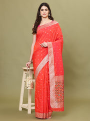 Stone Embroidery Banarasi Saree